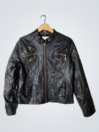 Miss Selfie Black Leather Jacket
