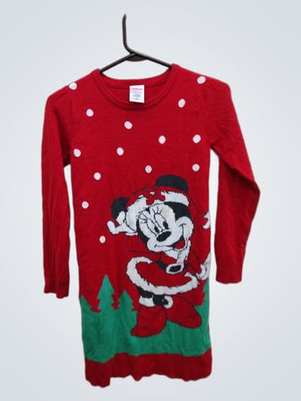 Disney Minnie Mouse Christmas Sweater Dress