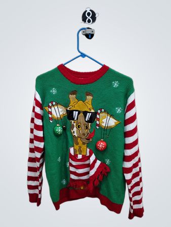 Unbranded Giraffe Ugly Christmas Sweater
