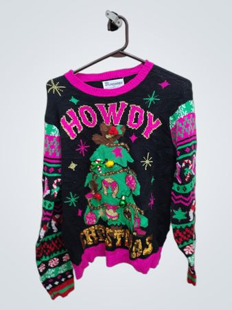 No Boundaries Howdy Christmas Knit Sweater