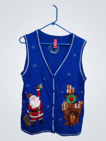 Blue Christmas Vest