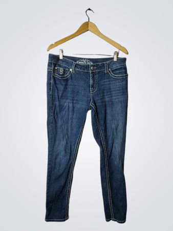 Paisley Sky Blue Jeans