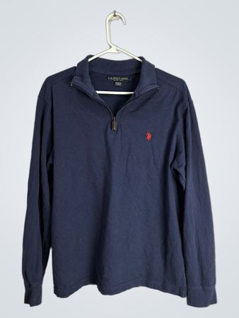 U.S. Polo Assn. Navy Zip-Up Sweater