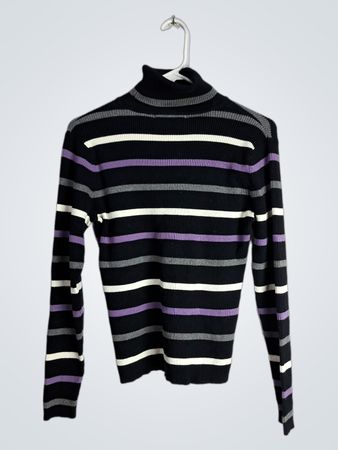 Striped Long-Sleeve Sweater