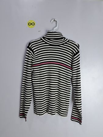 Striped Turtleneck Sweater
