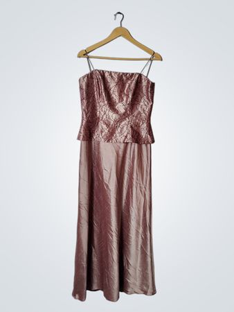 Pink Satin Jumpsuit