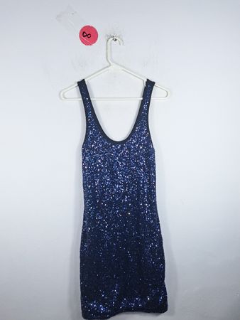 Blue Sequin Dress