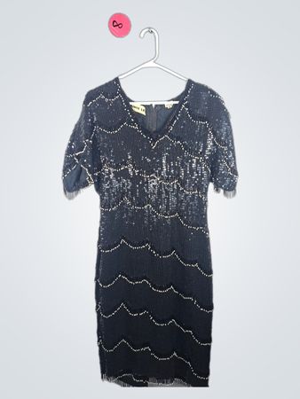 Black Beaded Dress