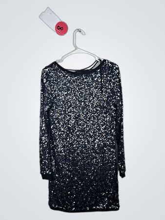 Sequined Long Sleeve Dress