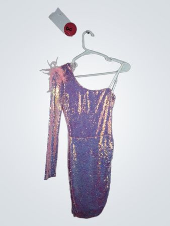 B. Darlin Sequin One-Shoulder Mini Dress