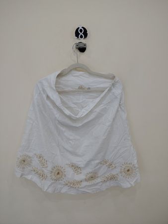 Reserved Embroidered Cotton Poncho