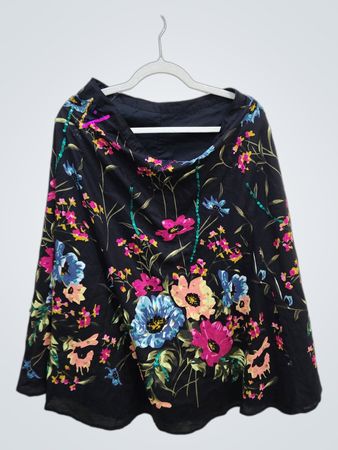 Blouse with Floral Pattern