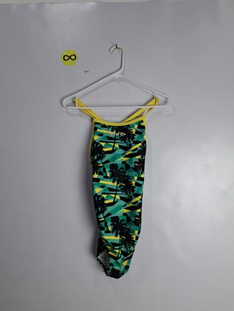 Swimsuit with Palm Tree Design