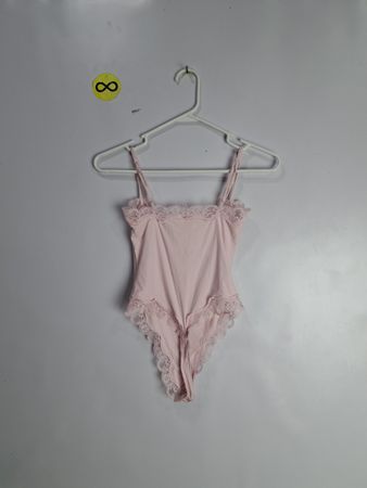 Pink Lace Bodysuit