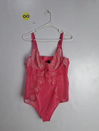 Torrid Curves Pink Lace Bodysuit