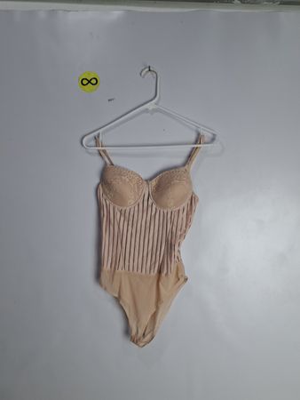 Beige Lace Bodysuit