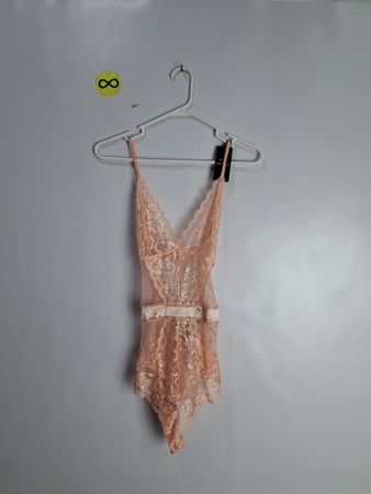 Peach Lace Bodysuit