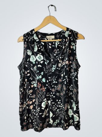 LOFT Floral Sleeveless Blouse