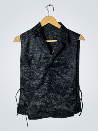Black Snakeskin Vest
