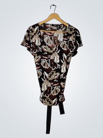 Blouse with Floral Pattern