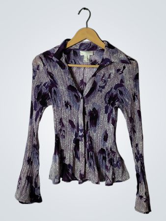 Worthington Purple Paisley Blouse