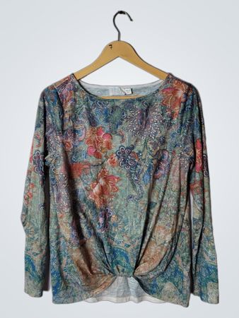 Time Tru Floral Long Sleeve Top
