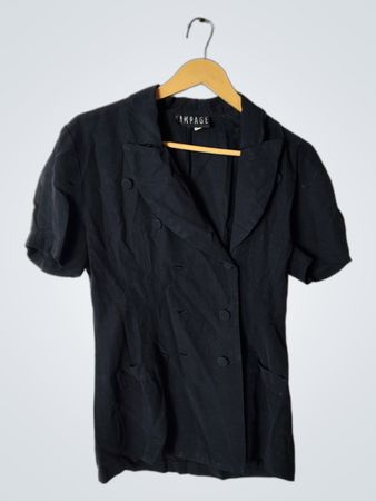 Rampage Black Short Sleeve Blazer