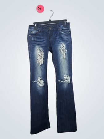 Blue Distressed Jeans
