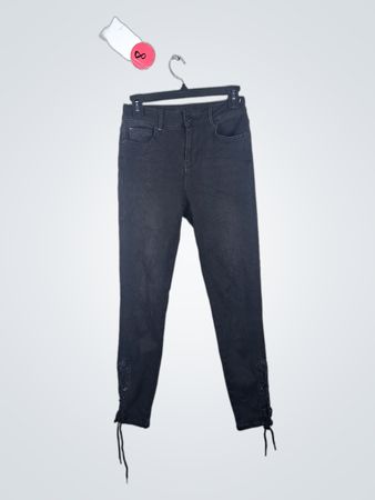 Ted Baker Black Lace-Up Ankle Jeans