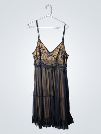 Black Sheer Lace Dress