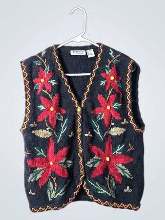 DRVS Floral Embroidered Vest