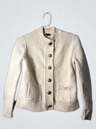 Talbots Petite Cream Knit Sweater