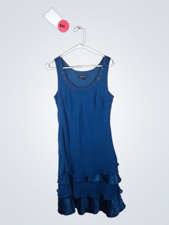 Blue Ruffled Dress
