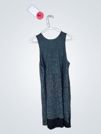 Olivia Sky Shimmer Sleeveless Mini Dress