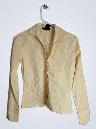 The Limited Stretch Women's XS Yellow Long Sleeve Button Down Shirt