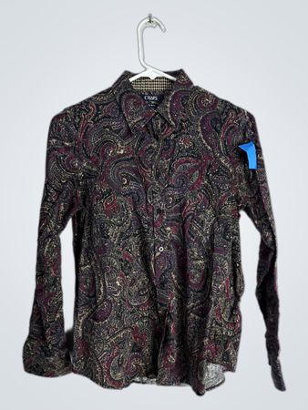 Chaps Petite Paisley Button-Down Shirt