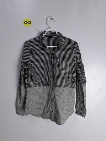 WORTHINGTON Striped Long-Sleeve Shirt