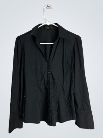 Black Button-Down Shirt
