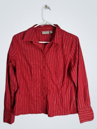 Croft & Barrow Red Striped Shirt