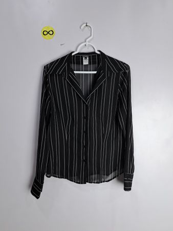 Le Château Black and White Striped Blouse