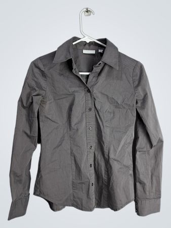 Gray Button-Down Shirt