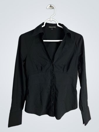 Black Button-Down Shirt