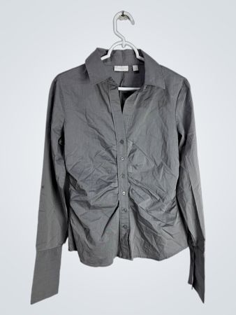 Gray Button-Down Shirt