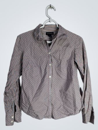 Ann Taylor Striped Button-Down Shirt