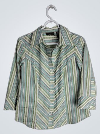 Apostrophe Striped Button-Down Shirt