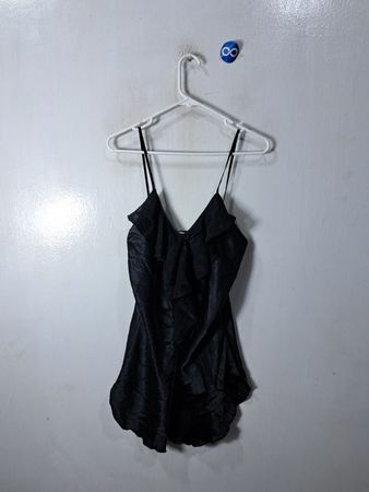 Black Satin Chemise