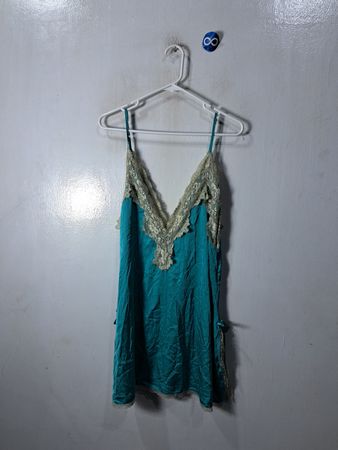 Teal Lace Trim Camisole