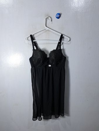 Cacique Black Lace Babydoll