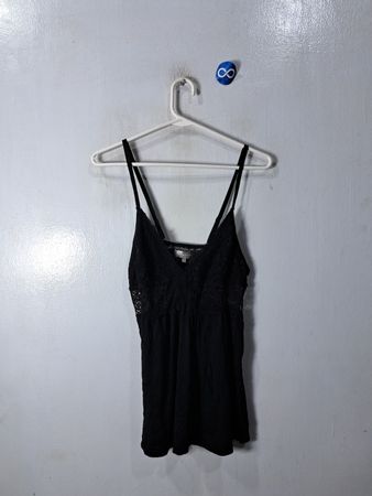 Daisy Fuentes Black Lace Cami Top