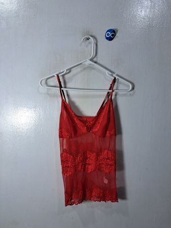 Red Lace Camisole